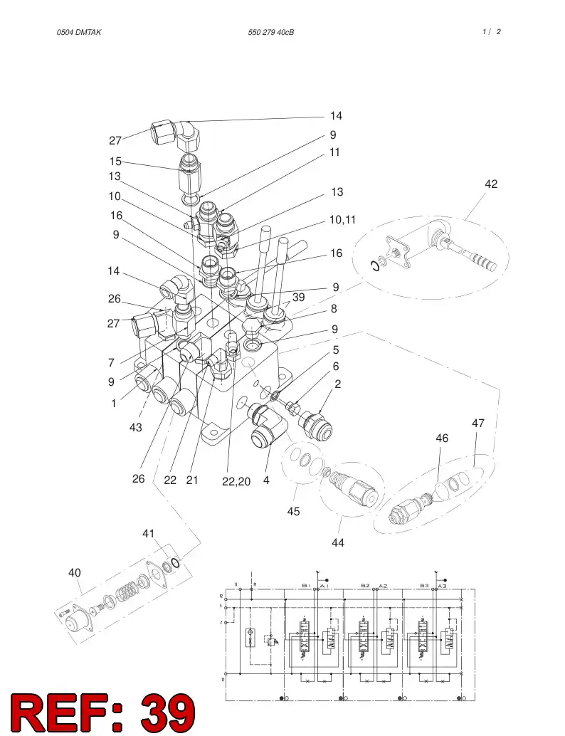55035236 550 352 36 SPOOL - Sandvik Technical Drawing