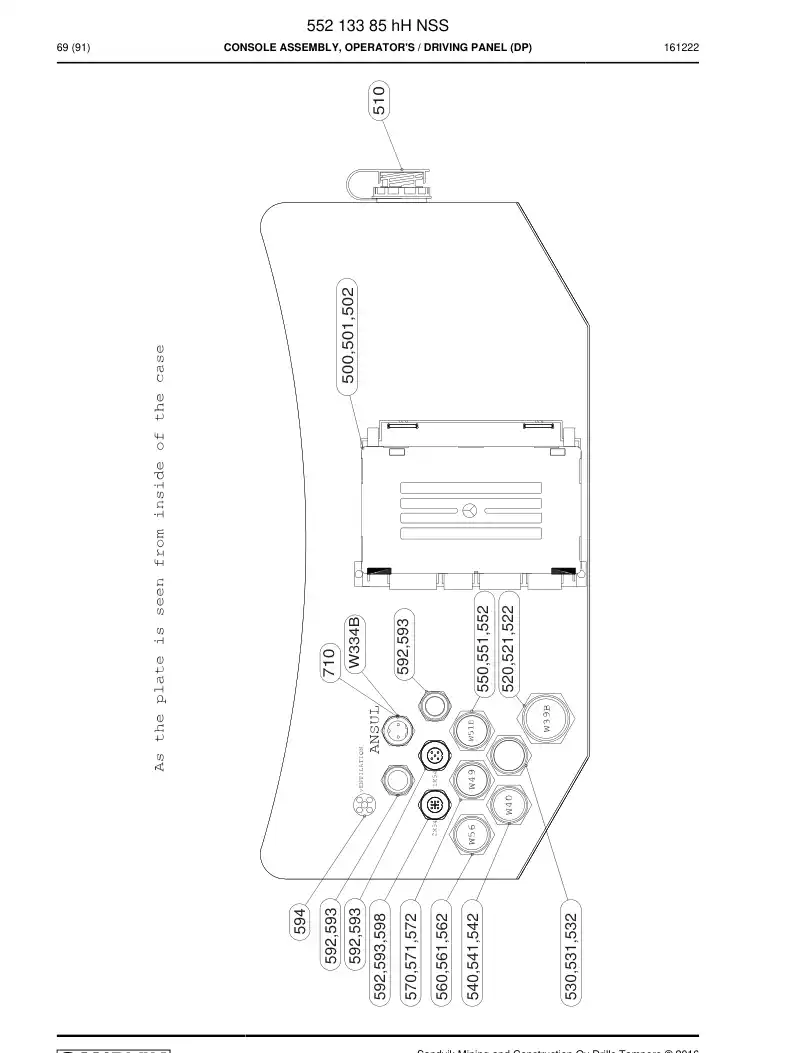 55035417a 550 354 17a RESISTENCIA - Sandvik Technical Drawing