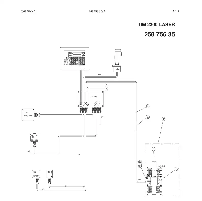55035477 550 354 77 Hosing Set - Sandvik Technical Drawing