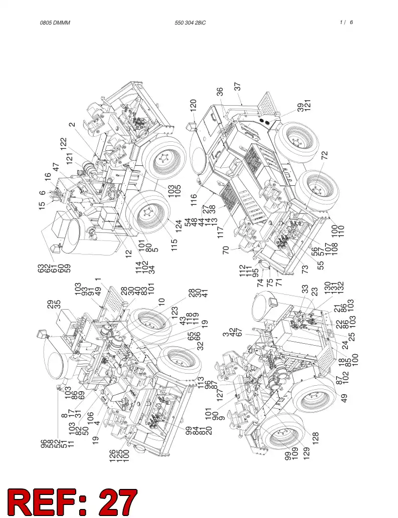 55035658 550 356 58 COVERS ASSEMBLY - Sandvik Technical Drawing