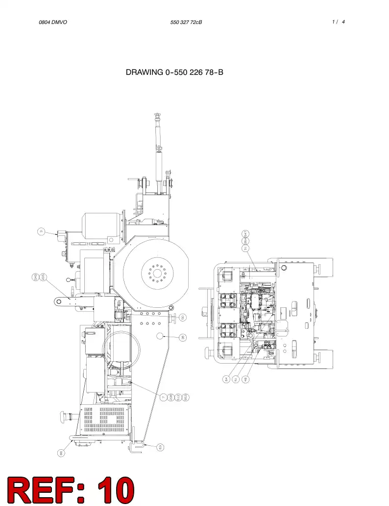 55035674 550 356 74 WATER PUMP ASSEMBLY - Sandvik Technical Drawing