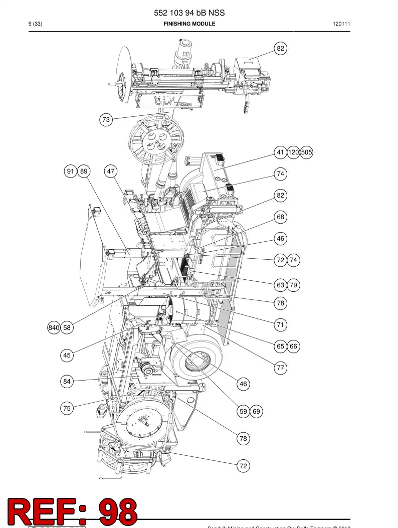 55035739b 550 357 39b Sign - Sandvik Technical Drawing