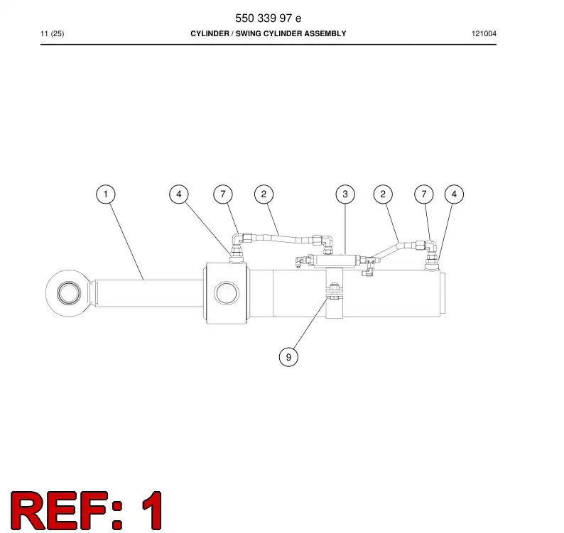 55035787a 550 357 87a Cylinder - Sandvik Technical Drawing