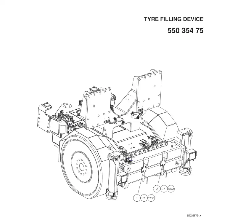 55035868 550 358 68 HOSING - Sandvik Technical Drawing