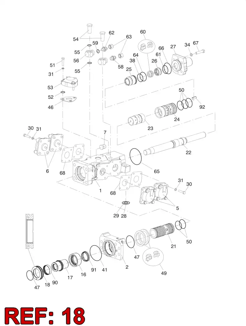 55035897 550 358 97 RING - Sandvik Technical Drawing