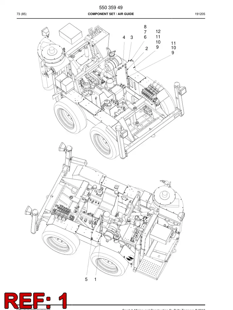 55035938 550 359 38 L-bar - Sandvik Technical Drawing