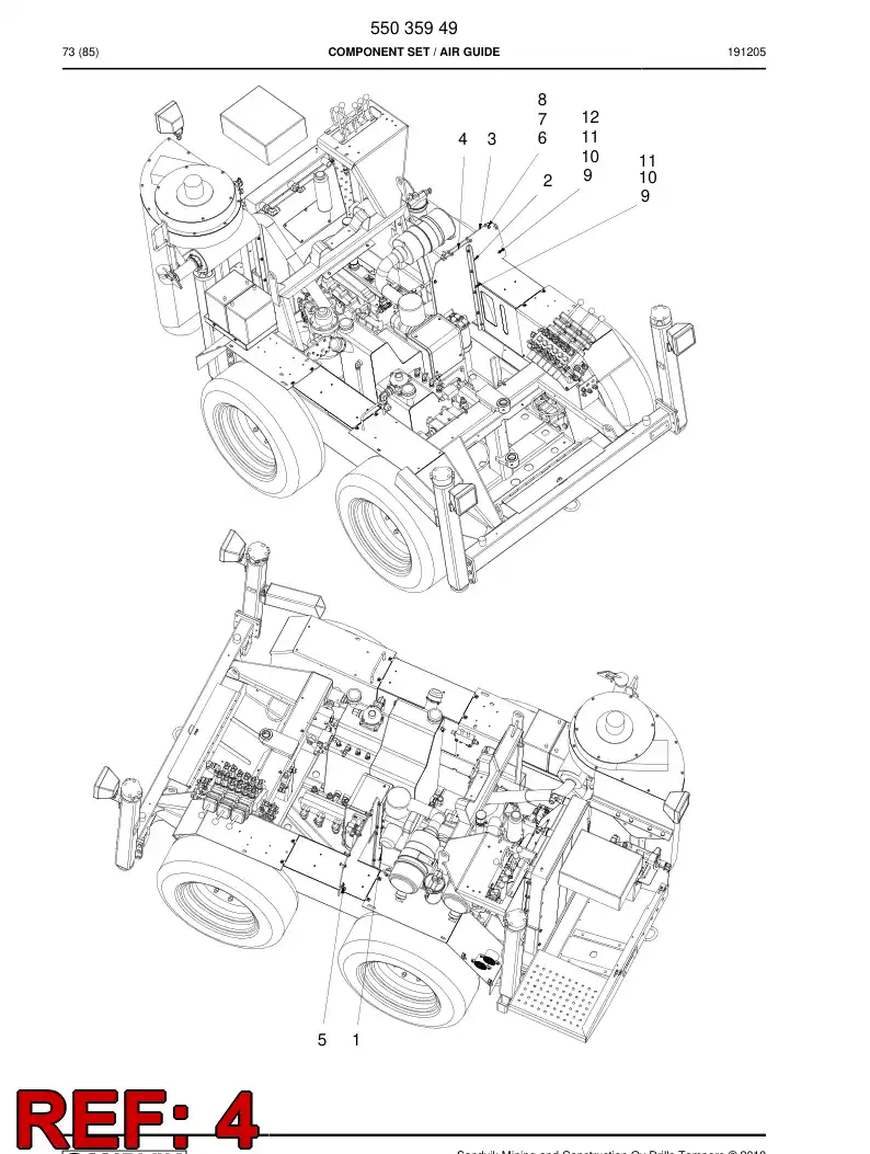 55035939 550 359 39 Rubber sheet - Sandvik Technical Drawing
