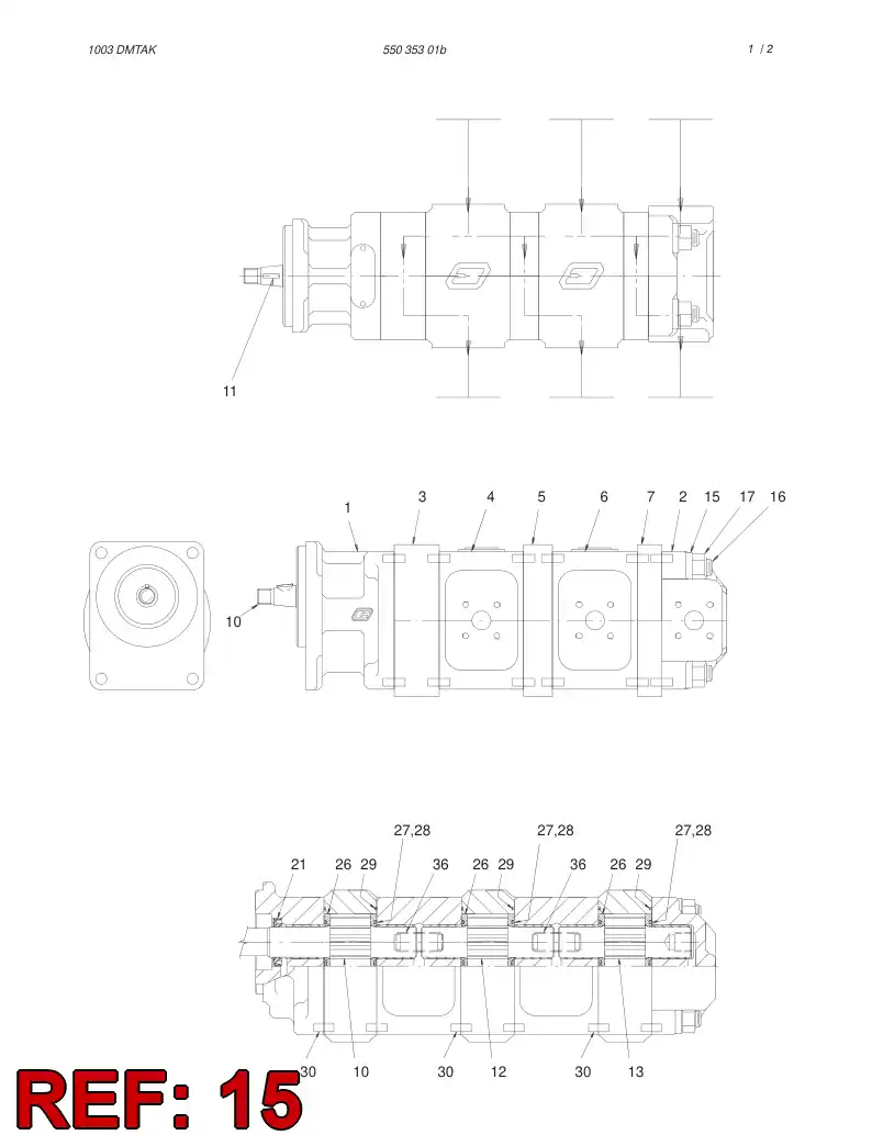 55036049 550 360 49 WASHER - Sandvik Technical Drawing