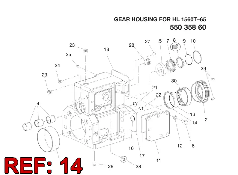 55036090 550 360 90 SEAL, ROD - Sandvik Technical Drawing