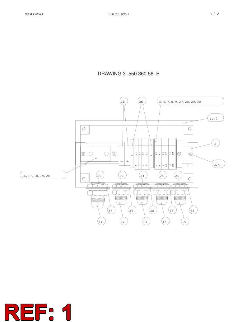 55036155 550 361 55 STAINLESS STEEL ENCLOSURE - Sandvik Technical Drawing