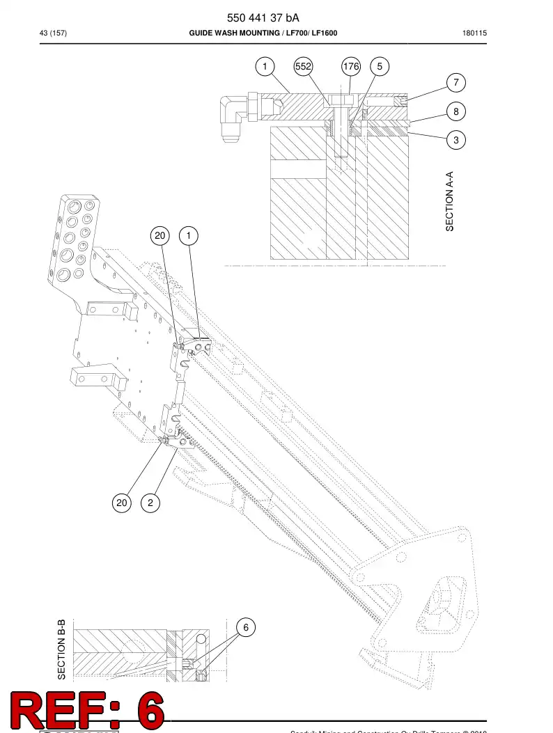 55036178a 550 361 78a BOQUILLA - Sandvik Technical Drawing
