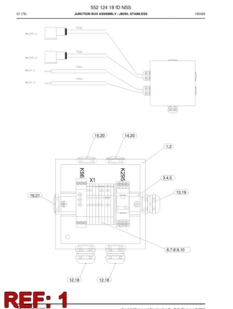 55036258b 550 362 58b ENCAPSULADO, ACERO INOXIDABLE - Sandvik Technical Drawing