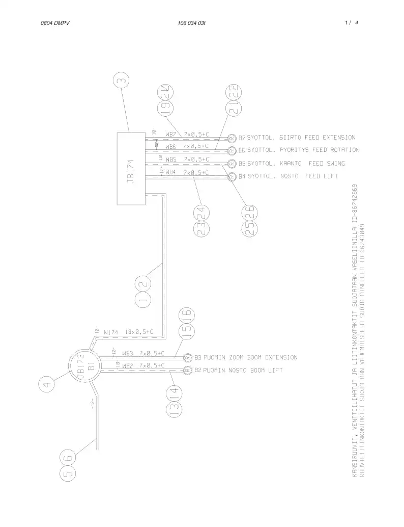 55036503 550 365 03 JUNCTION BOX ASSEMBLY - Sandvik Technical Drawing