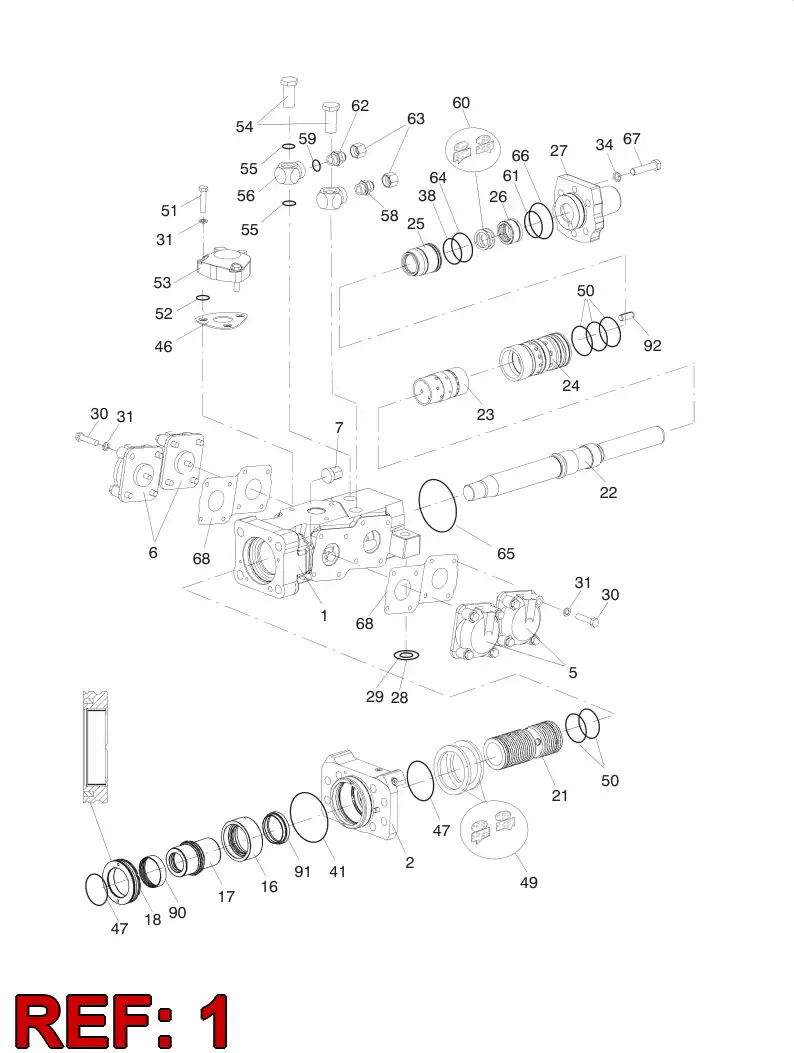 55036535 550 365 35 BODY - Sandvik Technical Drawing