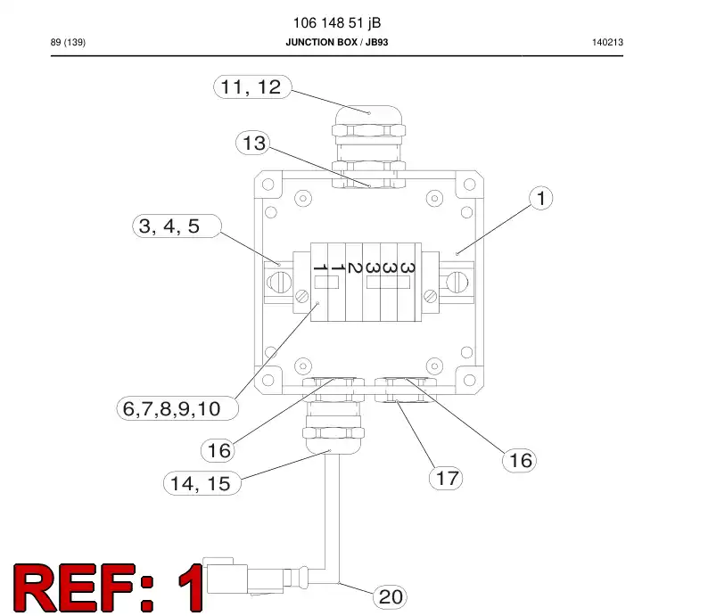 550 365 81c Enclosure, Plastic - drawing