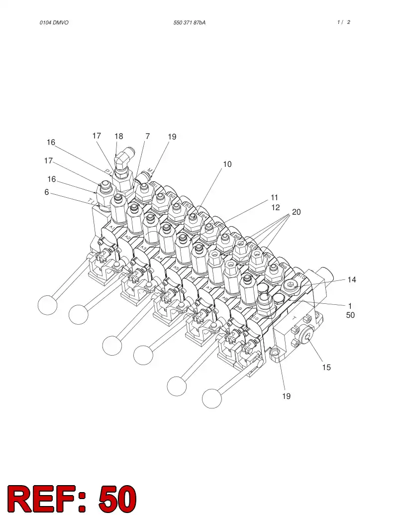 55036597 550 365 97 SEAL KIT - Sandvik Technical Drawing