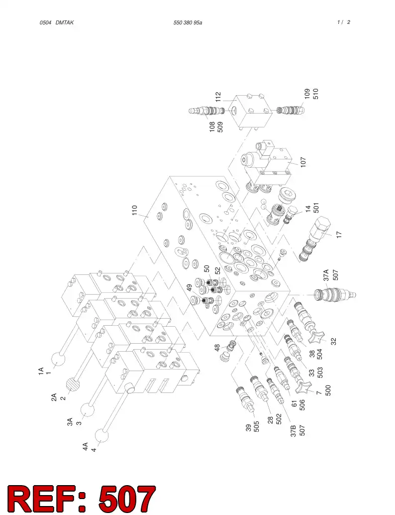 55036600 550 366 00 Sealing kit - Sandvik Technical Drawing