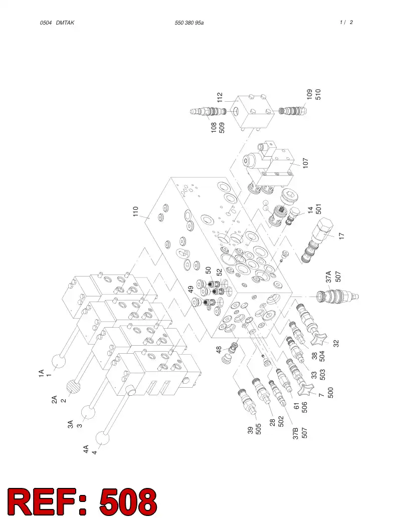55036615 550 366 15 SEAL KIT - Sandvik Technical Drawing