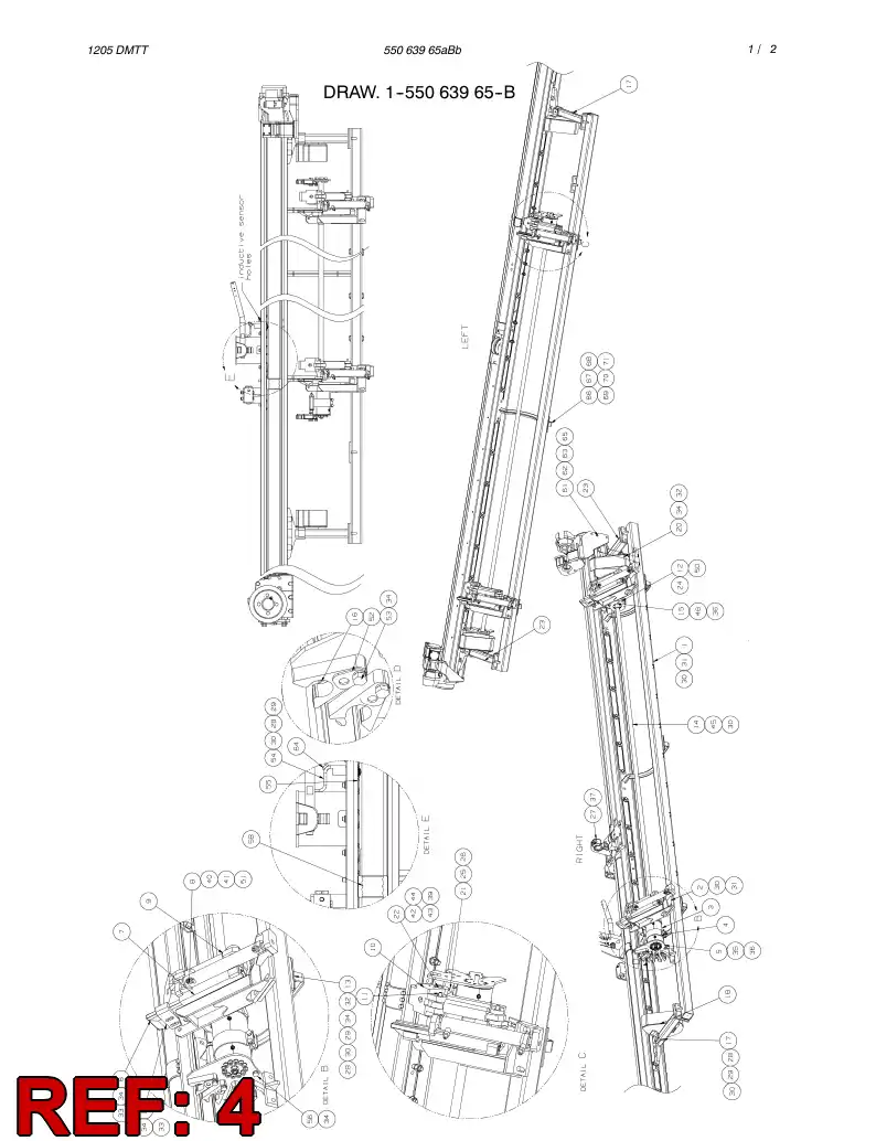 55036673 550 366 73 SENSOR ASSEMBLY - Sandvik Technical Drawing