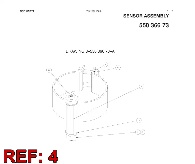 55036684 550 366 84 WELDING ASSEMBLY - Sandvik Technical Drawing