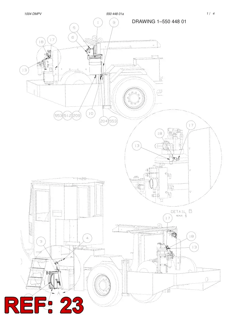 55036754 550 367 54 BRACKET - Sandvik Technical Drawing