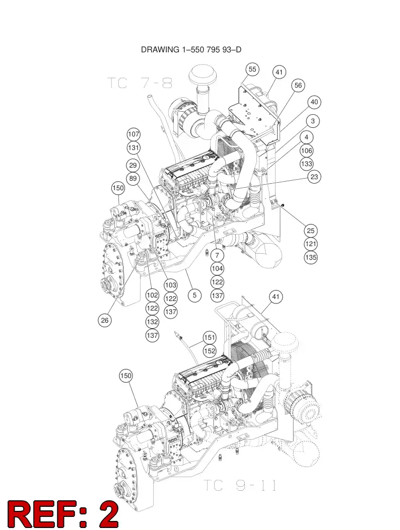 55036885 550 368 85 GEARBOX CONVERTER - Sandvik Technical Drawing