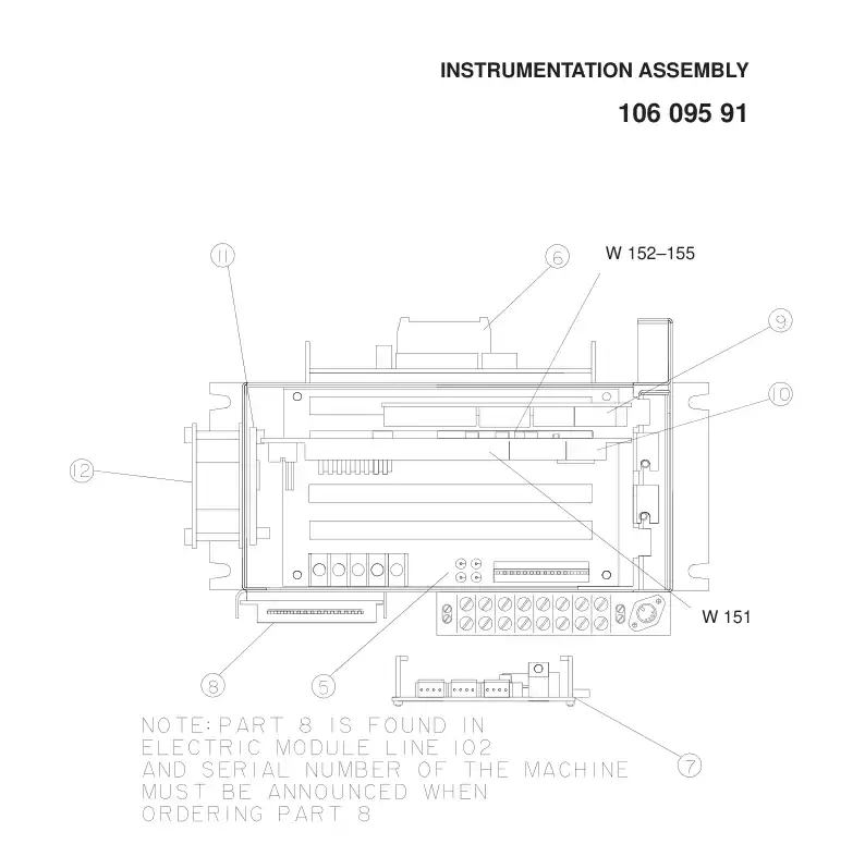 55036895 550 368 95 CABLE ASSEMBLY - Sandvik Technical Drawing