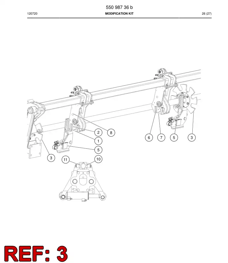 55036929a 550 369 29a Plate - Sandvik Technical Drawing