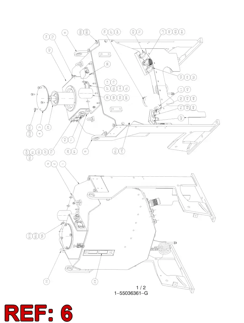 55037040 550 370 40 BRACKET - Sandvik Technical Drawing