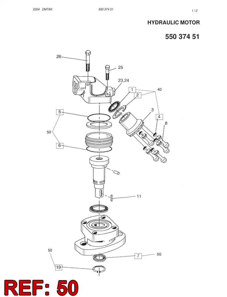 55037139 550 371 39 SEAL KIT - Sandvik Technical Drawing