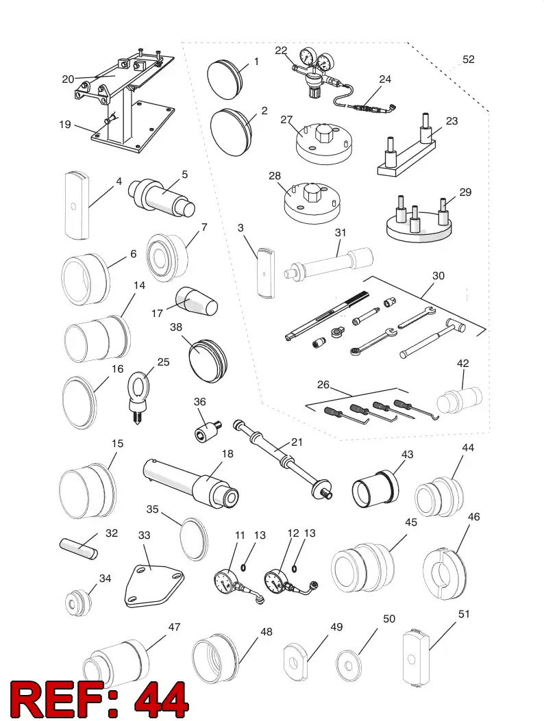 55037159 550 371 59 HANDLE - Sandvik Technical Drawing