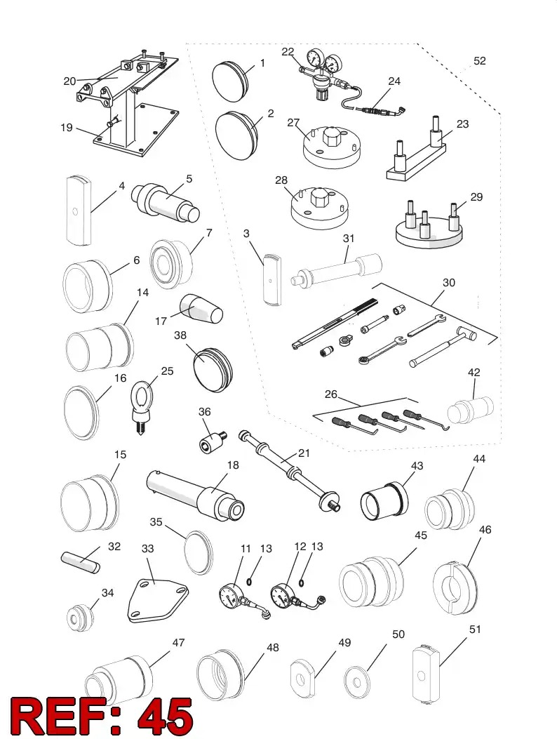 55037160 550 371 60 HANDLE - Sandvik Technical Drawing