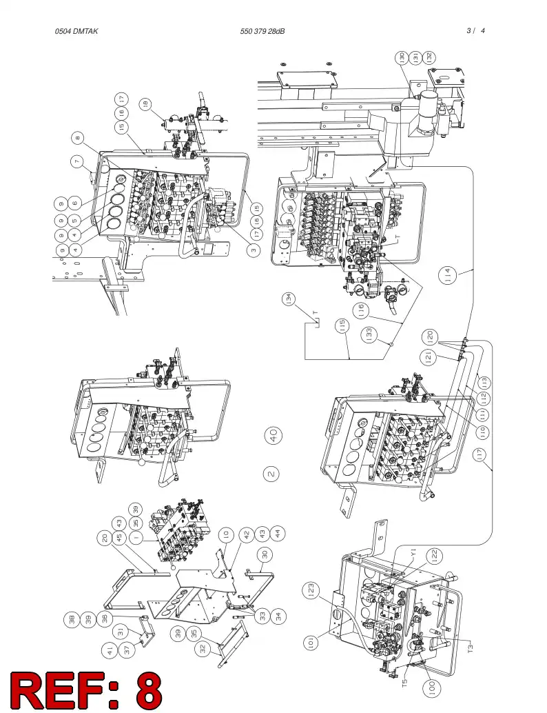 55037187 550 371 87 VALVE ASSEMBLY - Sandvik Technical Drawing