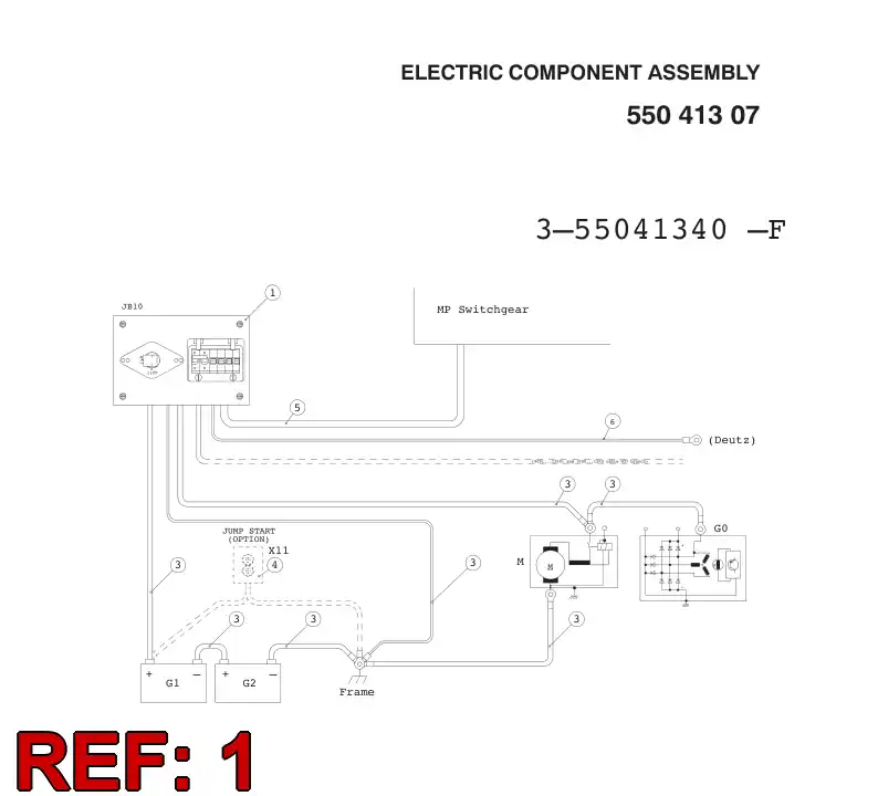 55037346 550 373 46 JUNCTION BOX ASSEMBLY - Sandvik Technical Drawing