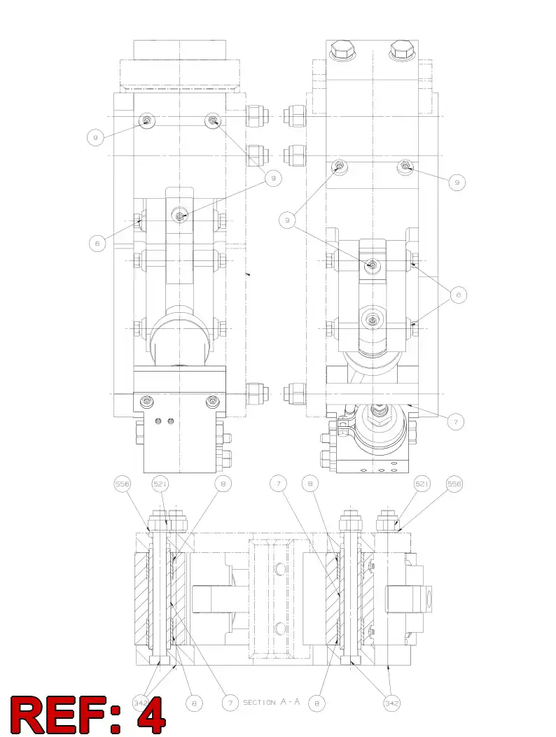 55037395 550 373 95 Lever - Sandvik Technical Drawing