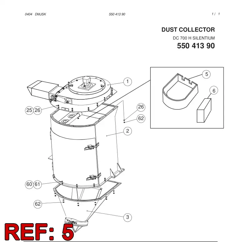 55037481 550 374 81 PLATE - Sandvik Technical Drawing