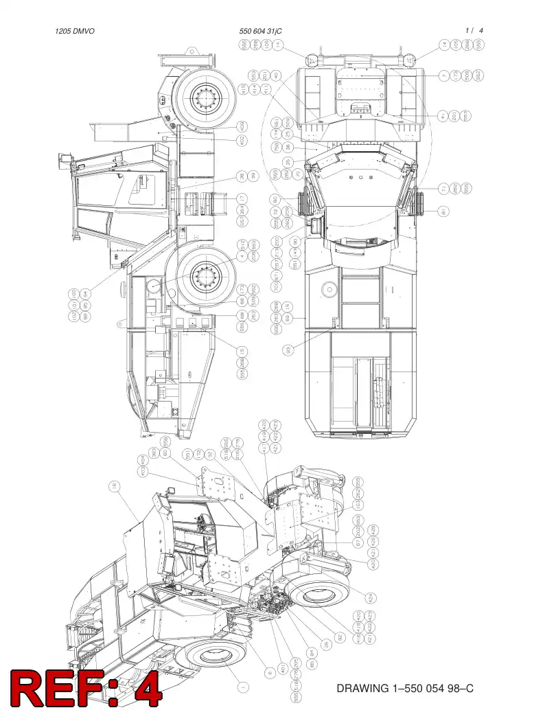55037512 550 375 12 COMPRESSOR - Sandvik Technical Drawing