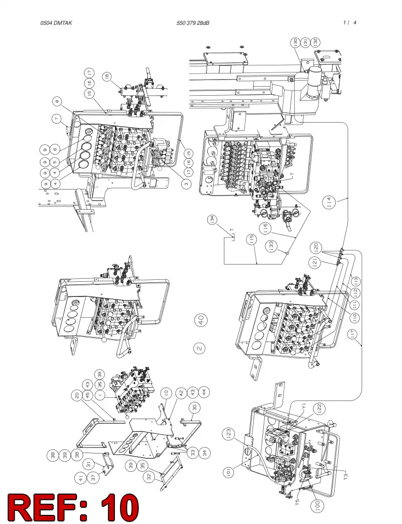 55037573 550 375 73 SUPPORTING BLOCK - Sandvik Technical Drawing
