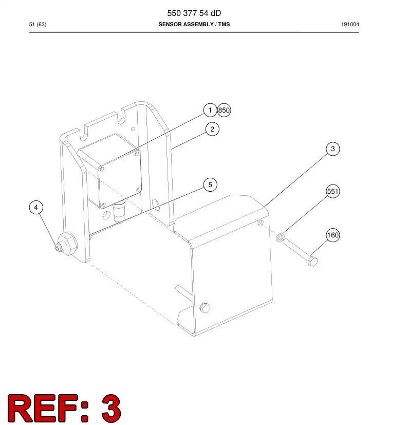 55037743b 550 377 43b Cover - Sandvik Technical Drawing
