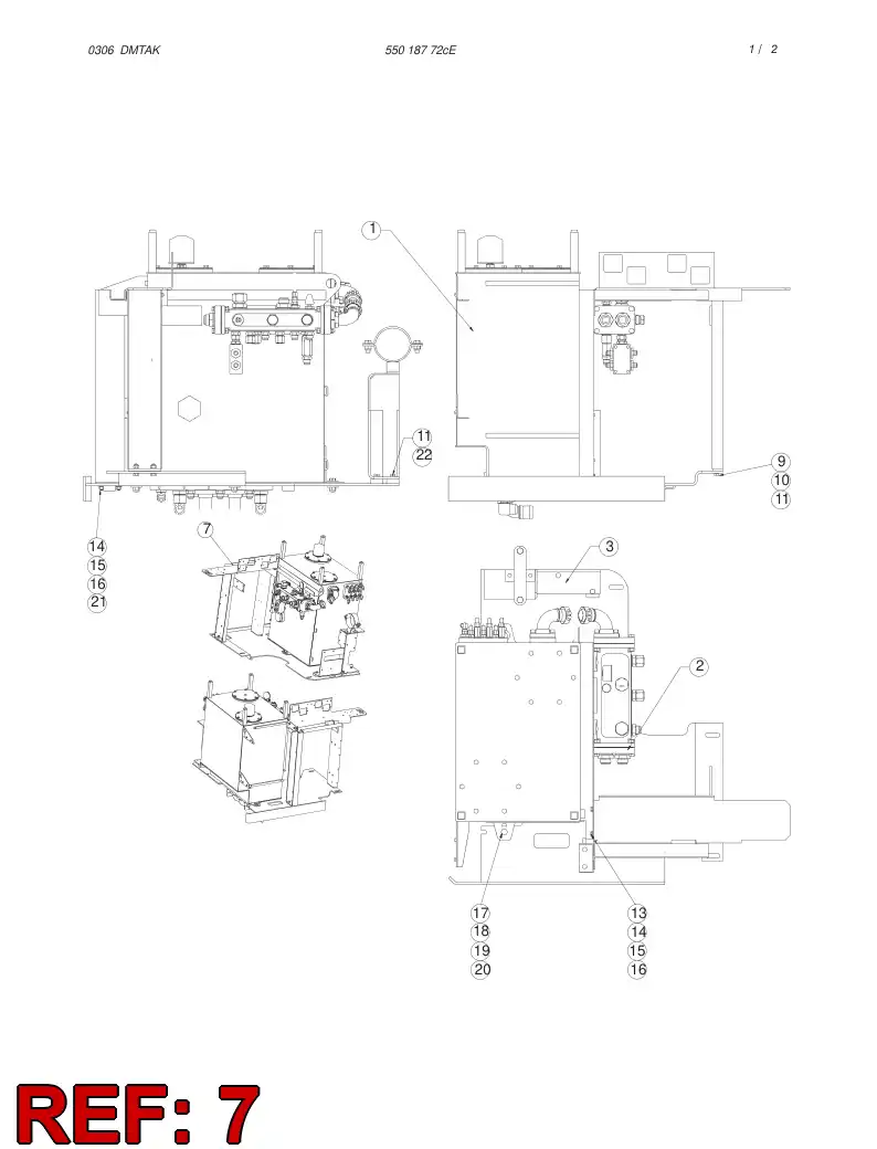 55037966 550 379 66 BRACKET - Sandvik Technical Drawing