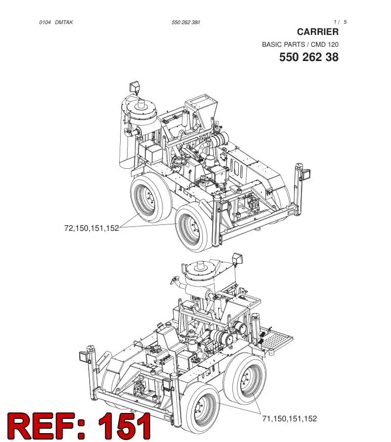 55038020 550 380 20 RIM - Sandvik Technical Drawing