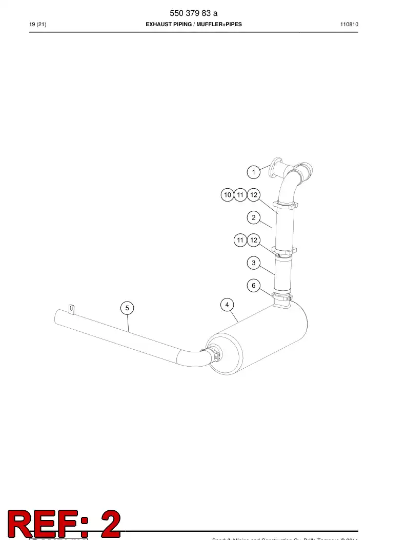 55038059 550 380 59 Pipe - Sandvik Technical Drawing