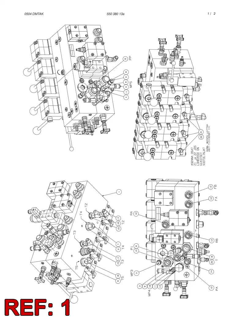 55038095 550 380 95 SECTION - Sandvik Technical Drawing