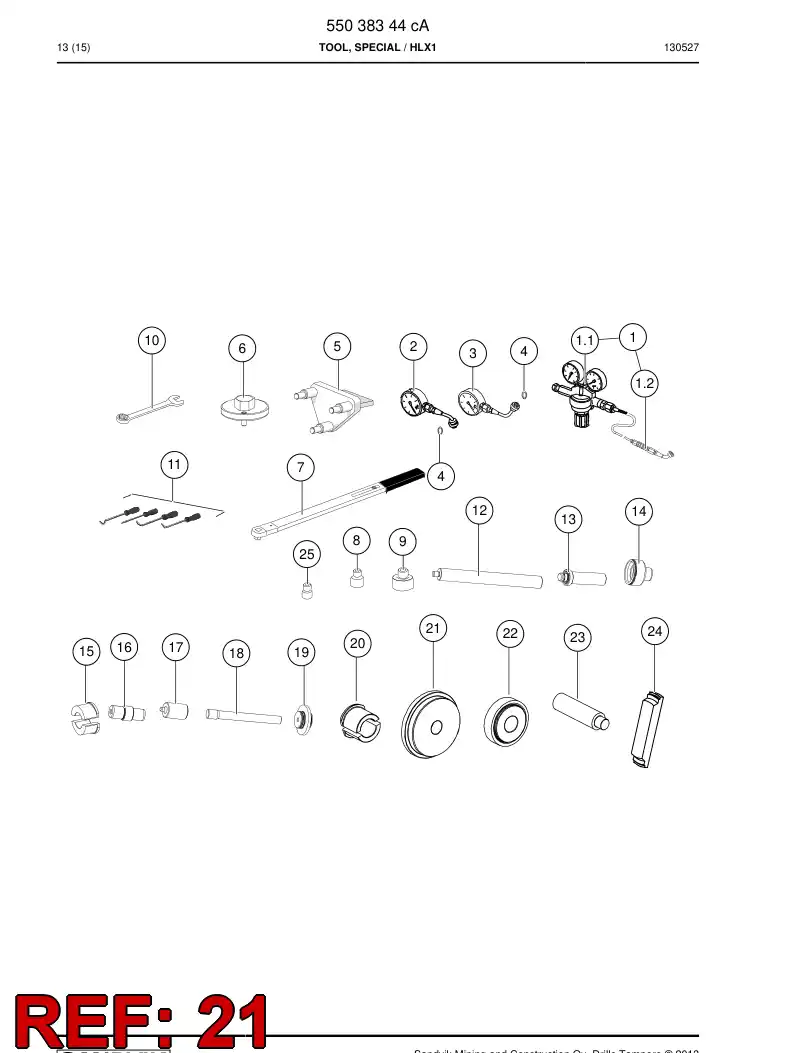 55038338 550 383 38 Punch - Sandvik Technical Drawing