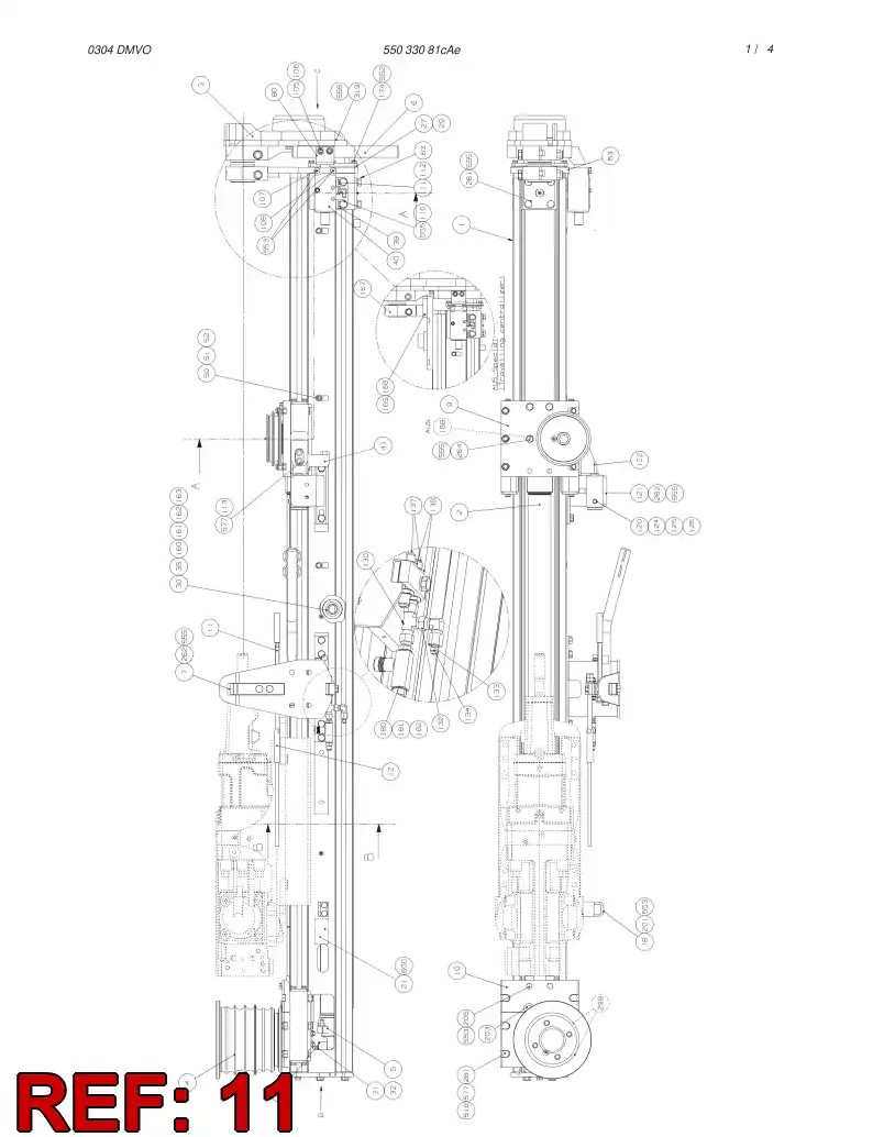 55038539 550 385 39 WIRE ROPE - Sandvik Technical Drawing