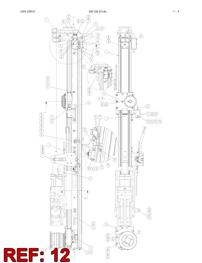 55038540 550 385 40 WIRE ROPE - Sandvik Technical Drawing