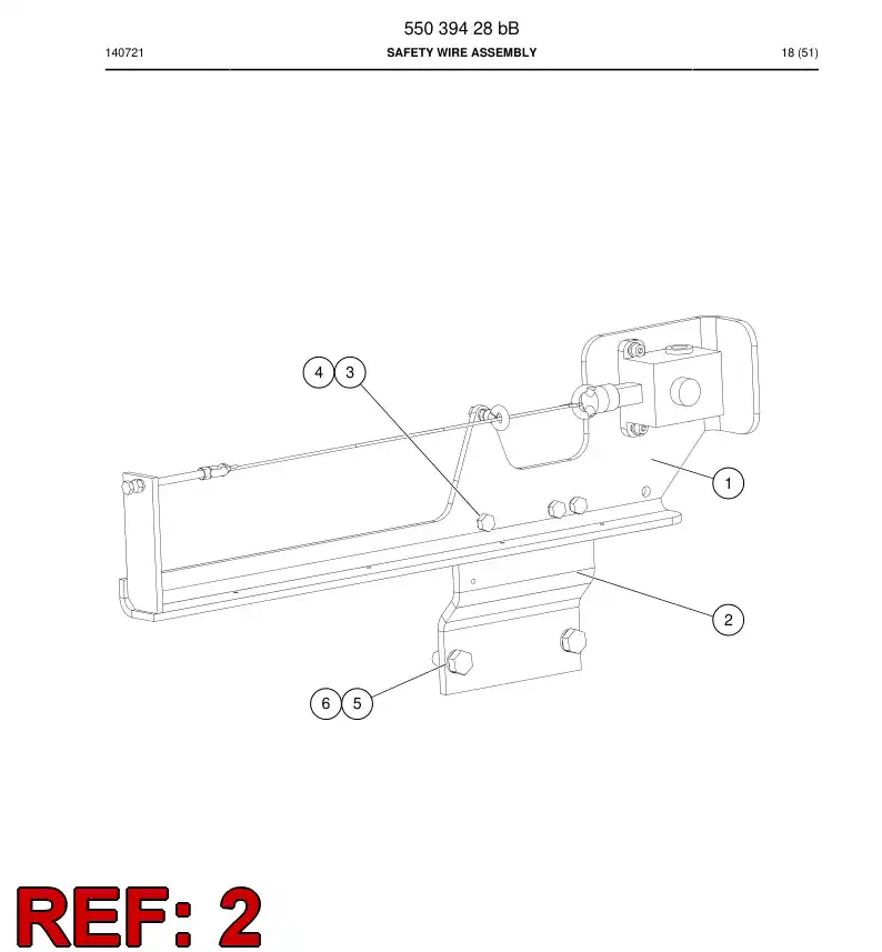 55038965b 550 389 65b Plate, Adapter - Sandvik Technical Drawing