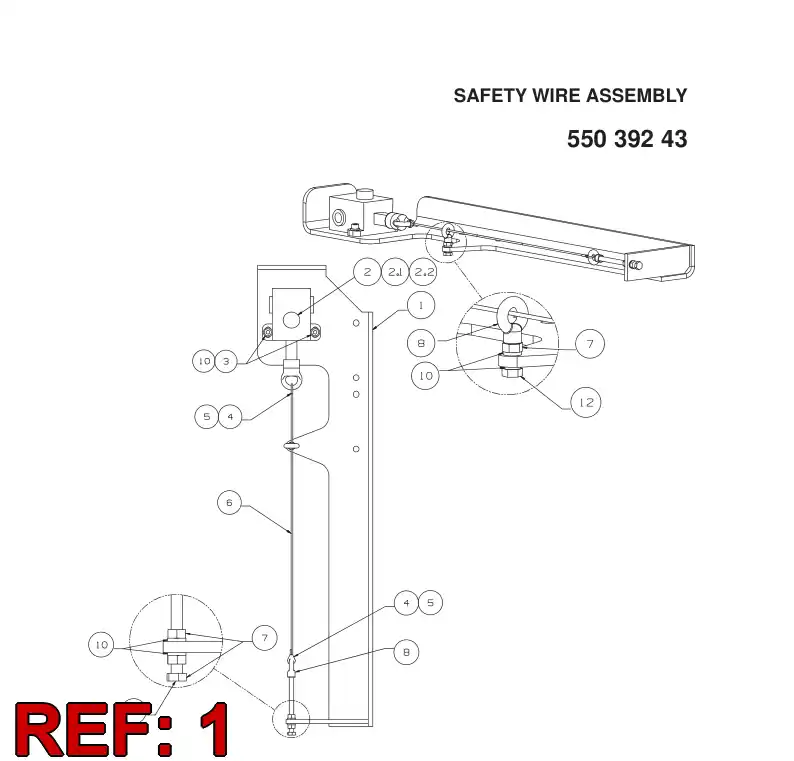 55039232 550 392 32 Mounting plate - Sandvik Technical Drawing
