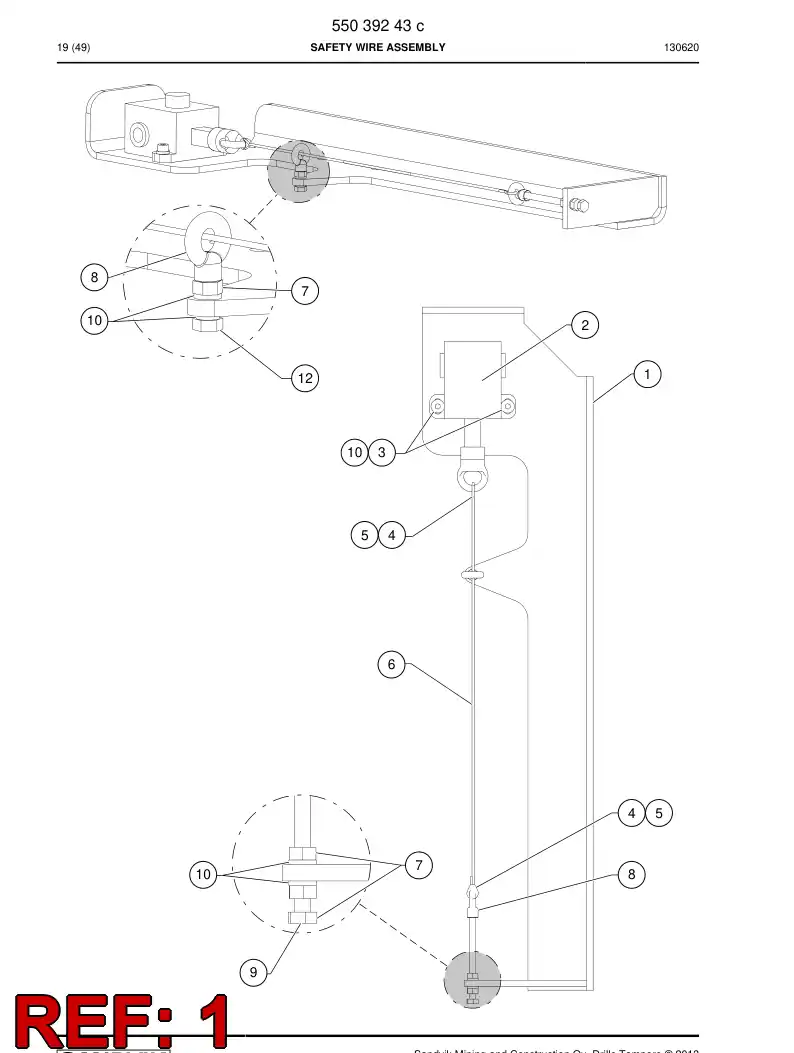 550 392 32a Plate, Mounting - drawing