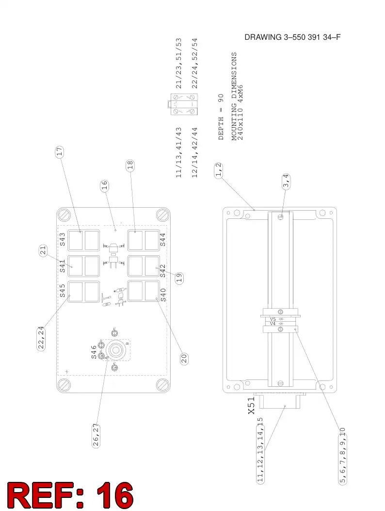 55039254 550 392 54 SIGN - Sandvik Technical Drawing